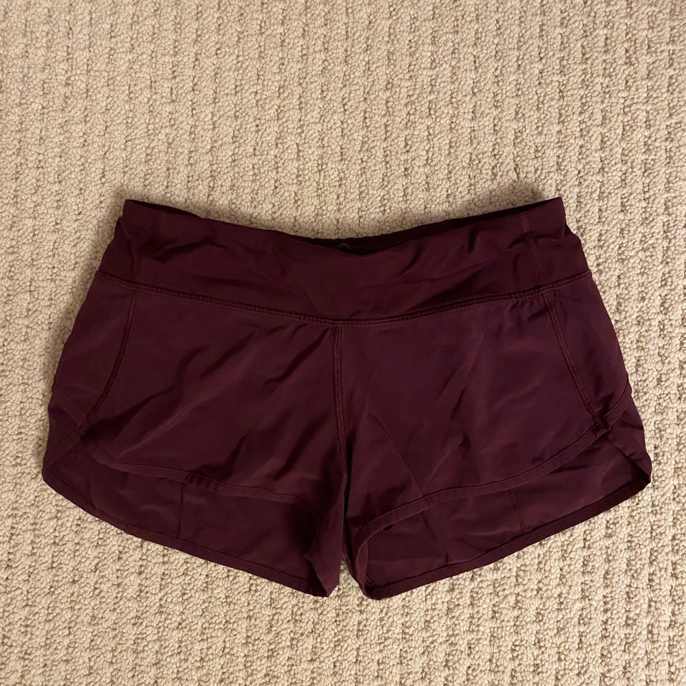 Maroon Lululemon Shorts